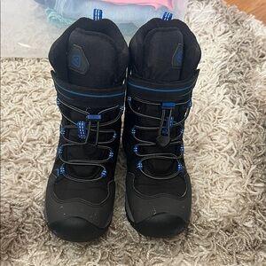 Keen Kids Black and Blue Snow Boots